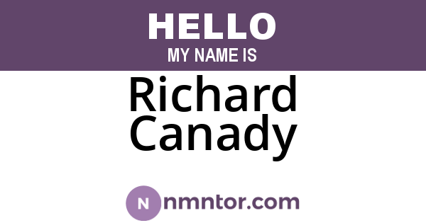 Richard Canady