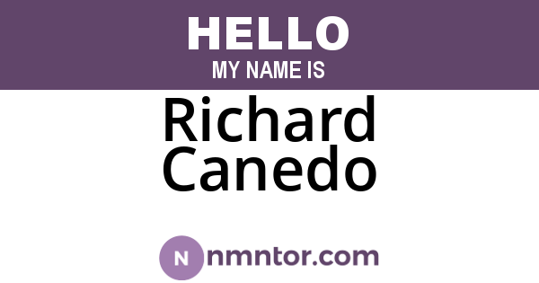 Richard Canedo