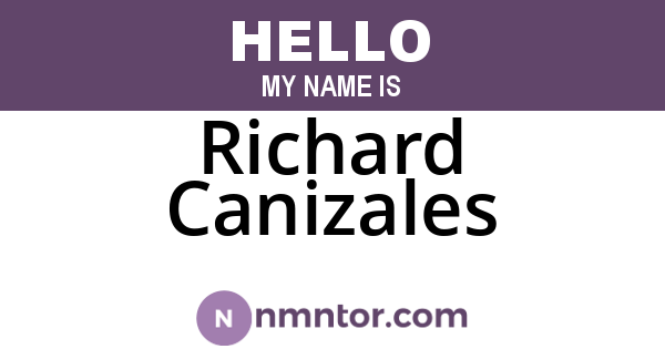 Richard Canizales