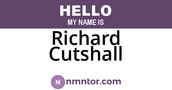 Richard Cutshall