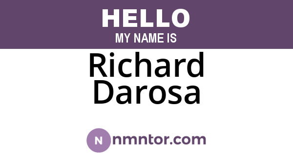 Richard Darosa