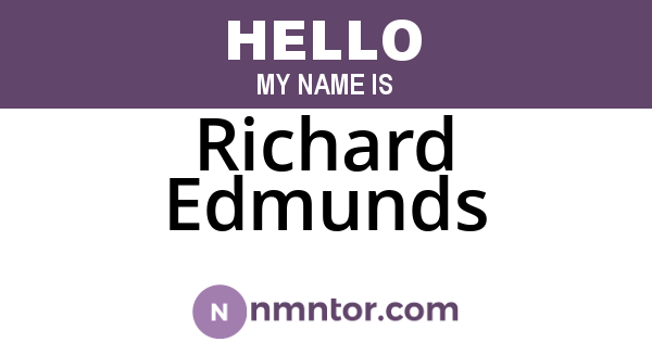Richard Edmunds