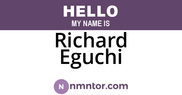 Richard Eguchi
