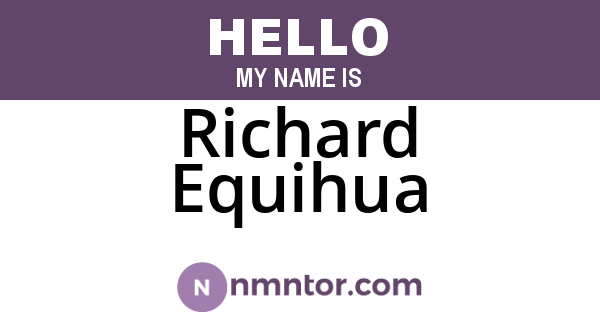 Richard Equihua