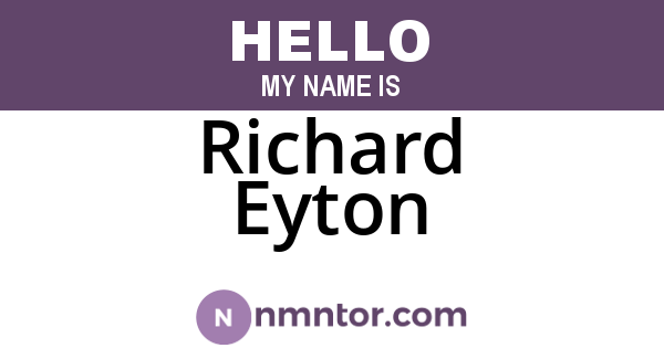Richard Eyton