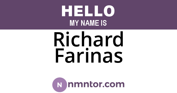 Richard Farinas