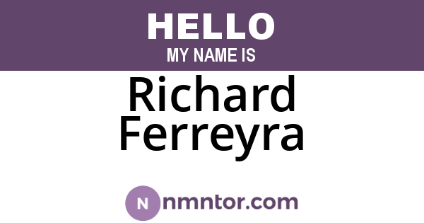 Richard Ferreyra