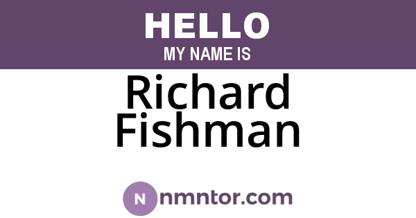 Richard Fishman