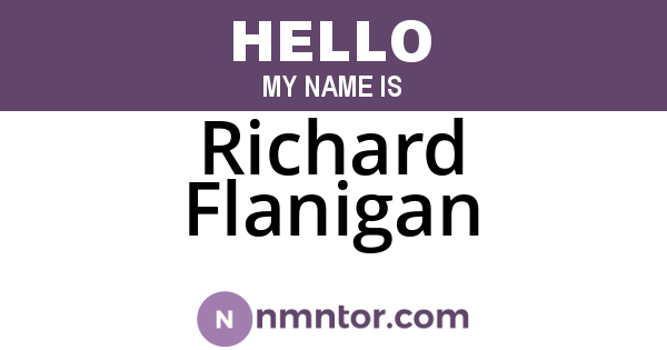Richard Flanigan