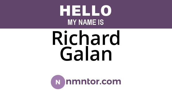 Richard Galan