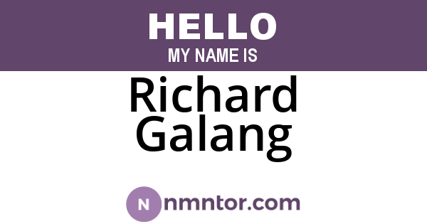 Richard Galang