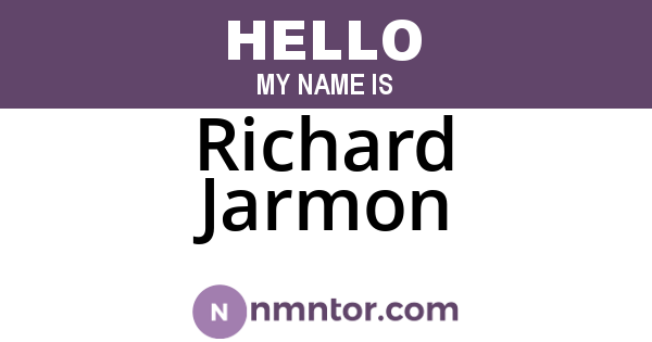 Richard Jarmon