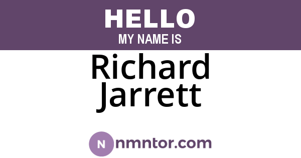Richard Jarrett