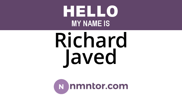 Richard Javed