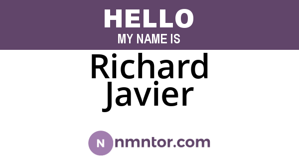 Richard Javier