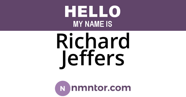 Richard Jeffers
