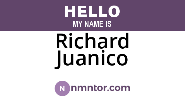 Richard Juanico