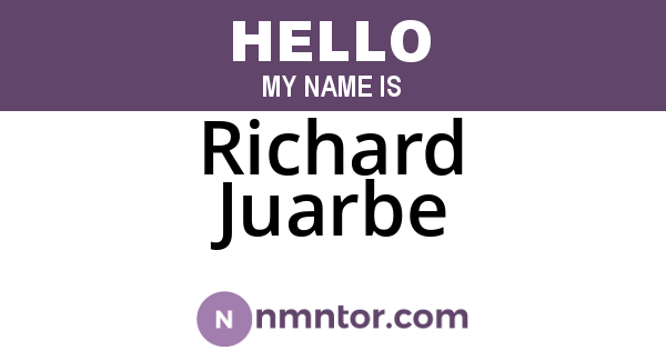 Richard Juarbe