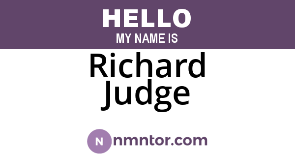 Richard Judge