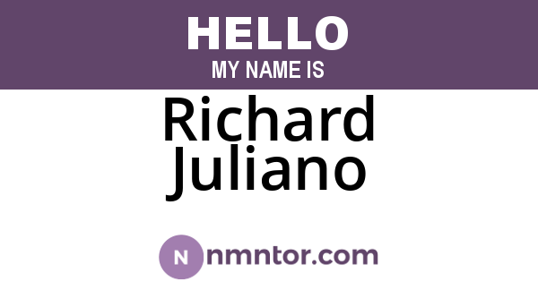 Richard Juliano
