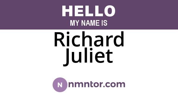 Richard Juliet