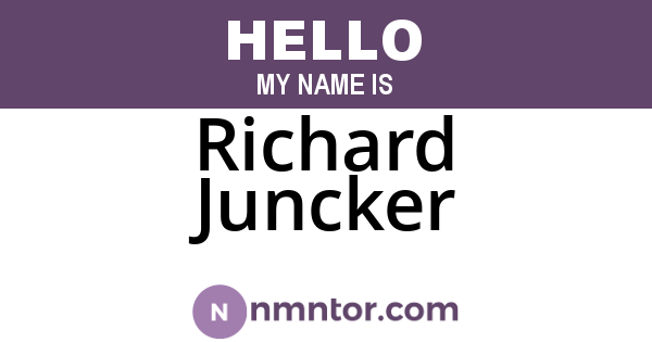 Richard Juncker