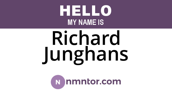 Richard Junghans