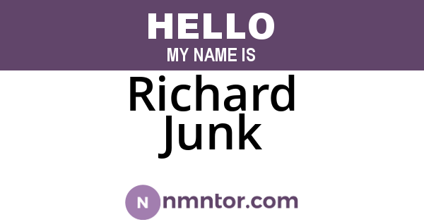 Richard Junk