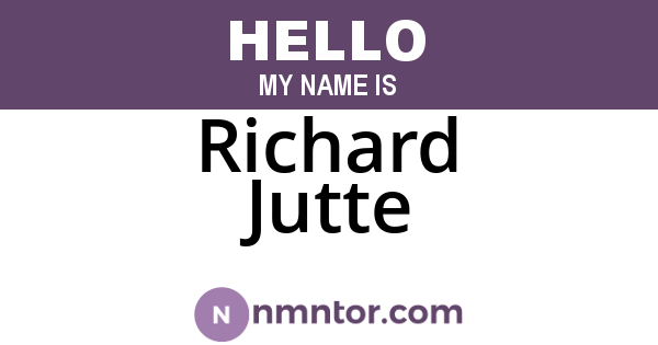 Richard Jutte