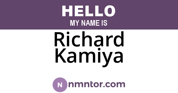 Richard Kamiya