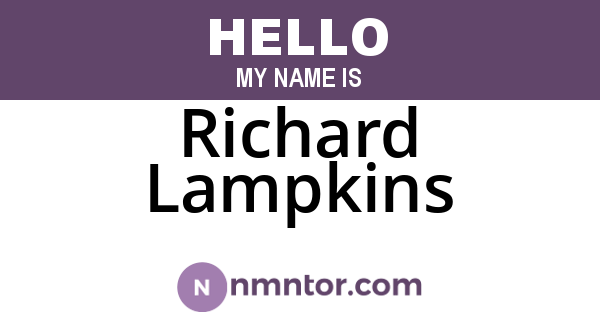 Richard Lampkins