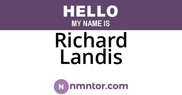 Richard Landis