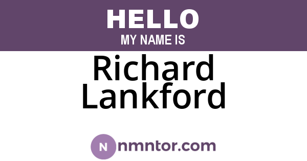 Richard Lankford