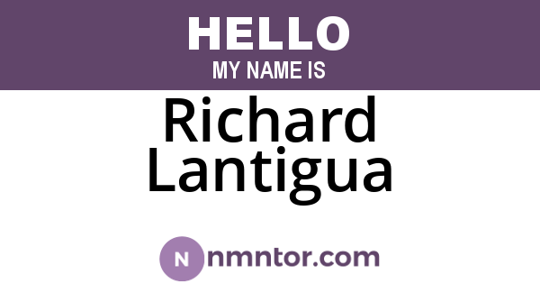 Richard Lantigua