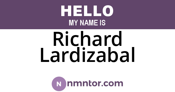 Richard Lardizabal
