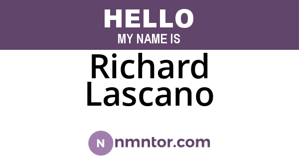 Richard Lascano