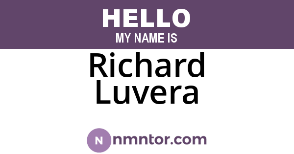 Richard Luvera