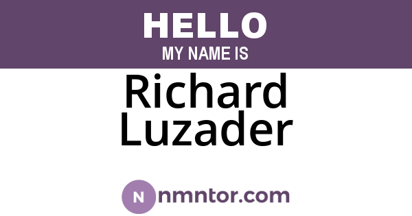 Richard Luzader