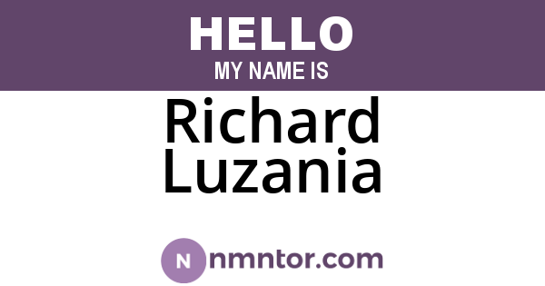 Richard Luzania