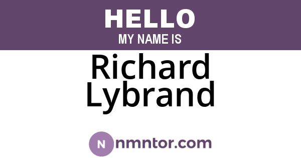 Richard Lybrand