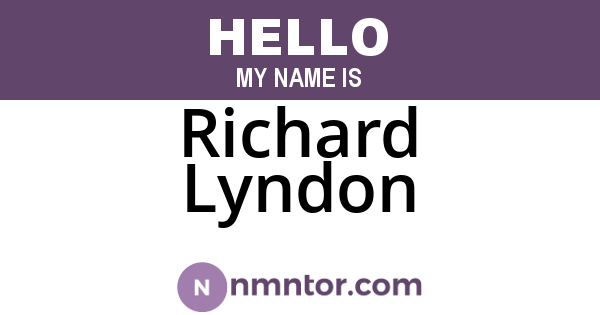 Richard Lyndon