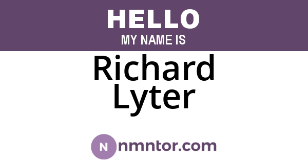 Richard Lyter