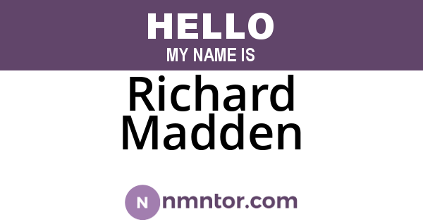 Richard Madden