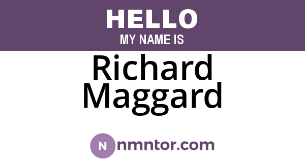 Richard Maggard