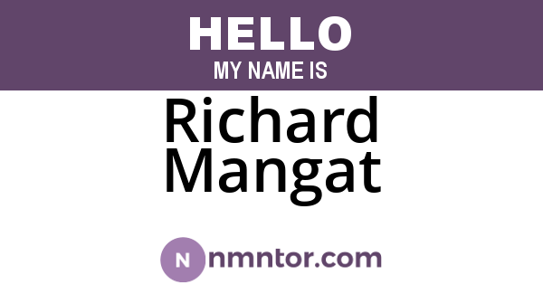 Richard Mangat