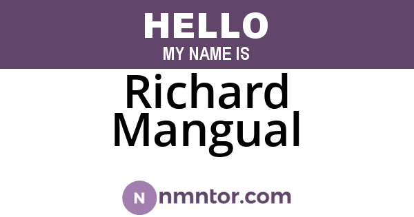 Richard Mangual