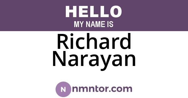 Richard Narayan