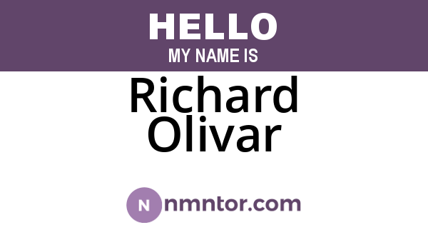Richard Olivar