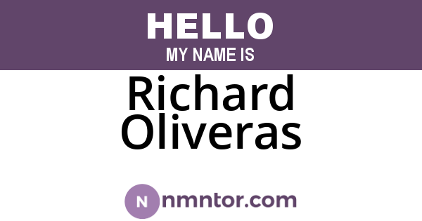 Richard Oliveras