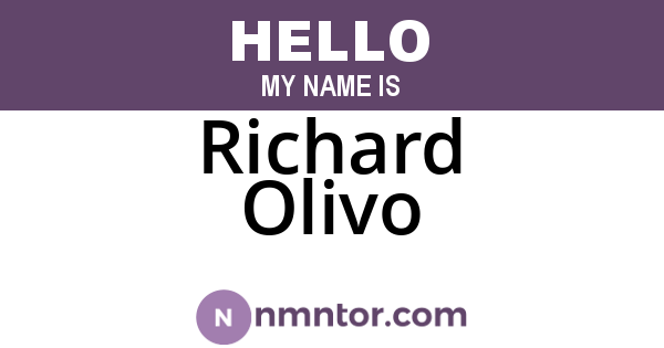 Richard Olivo